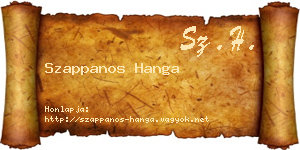 Szappanos Hanga névjegykártya